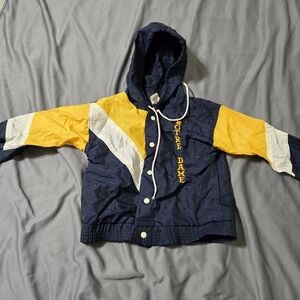 Notre Dame Fighting Irish NCAA WindbreakerJacket Little King Toddlers 4 Warm Up